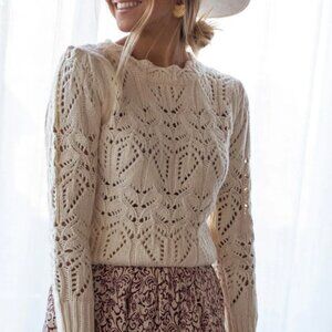 Easy Clothes Lenou Cream Knit Sweater | Size: TU (xs-s)